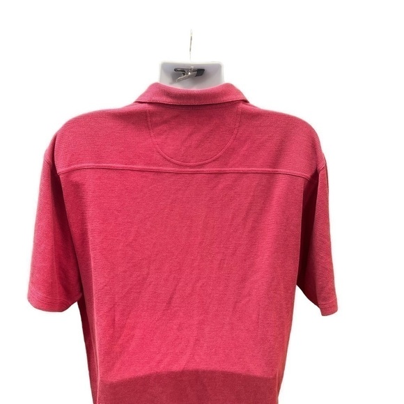Tommy Bahama Mens Short Sleeve Red Polo Shirt Silk Blend Size Large - Picture 3 of 5